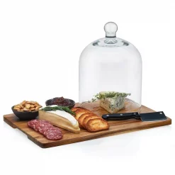 Best deal ✔️ Libbey Acaciawood 4-Piece Cheese Board Serving Set With Glass Dome 🎉 -Serveware Store Online unnamed file 1012