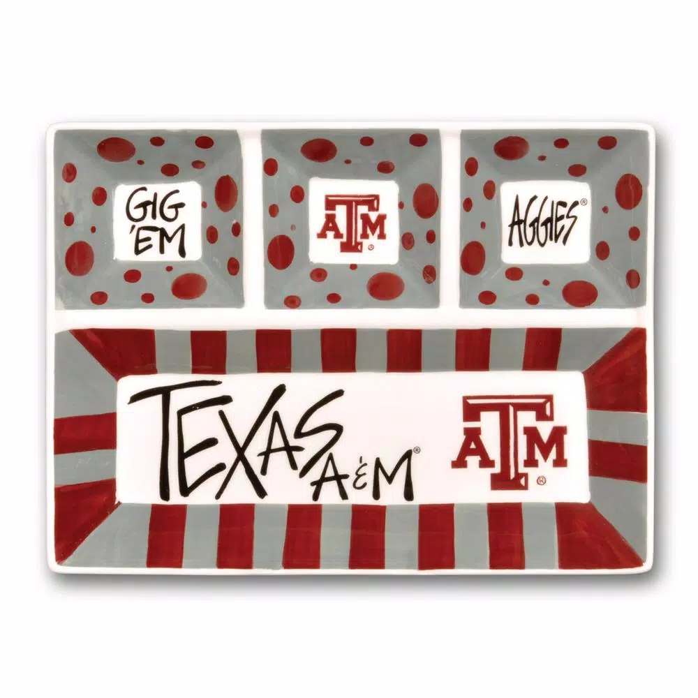Cheapest ๐ฅฐ Magnolia Lane Texas A And M Ceramic 4 Section Tailgating Serving Platter ๐ 3 Cheapest ๐ฅฐ Magnolia Lane Texas A And M Ceramic 4 Section Tailgating Serving Platter ๐