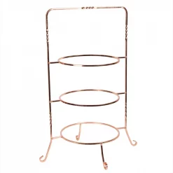 Best deal ⌛ Creative Home 3-Tier Copper Plated Dinner Plate Rack, Party Food Server, Serving Rack, Fruit Presentation, Party Food Server Display ✔️