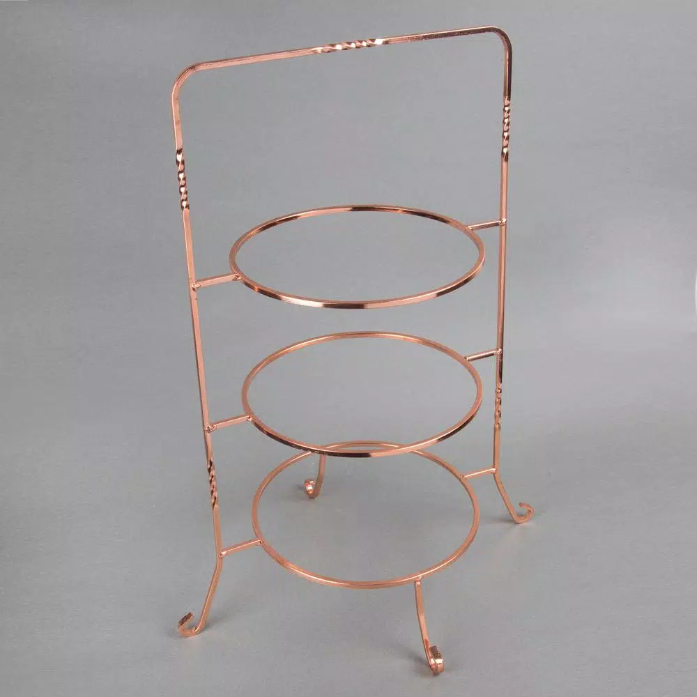 Best deal ⌛ Creative Home 3-Tier Copper Plated Dinner Plate Rack, Party Food Server, Serving Rack, Fruit Presentation, Party Food Server Display ✔️ 6 Best deal ⌛ Creative Home 3-Tier Copper Plated Dinner Plate Rack, Party Food Server, Serving Rack, Fruit Presentation, Party Food Server Display ✔️ - Image 4