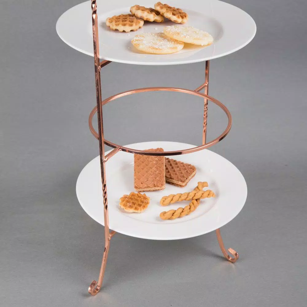 Best deal ⌛ Creative Home 3-Tier Copper Plated Dinner Plate Rack, Party Food Server, Serving Rack, Fruit Presentation, Party Food Server Display ✔️ 8 Best deal ⌛ Creative Home 3-Tier Copper Plated Dinner Plate Rack, Party Food Server, Serving Rack, Fruit Presentation, Party Food Server Display ✔️ - Image 6