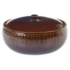 Discount 💯 Certified International Multi-Colored 88 Oz. Aztec Brown Bean Pot 🧨 -Serveware Store Online unnamed file 1044