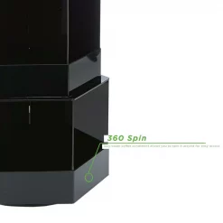 Brand new 💯 Mind Reader Black 18-Compartment 3-Tier Large Breakroom Condiment Organizer, Lazy Susan Coffee Condiment Organizer ✨ -Serveware Store Online unnamed file 1052