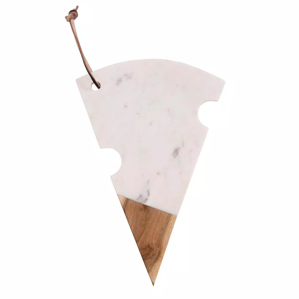 Cheap π 3R Studios Marble And Acacia Wood Cutting Board With Cheese Slice Shape π 4 Cheap π 3R Studios Marble And Acacia Wood Cutting Board With Cheese Slice Shape π - Image 2