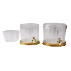 Best deal 😍 Mind Reader 2-Gal. Clear Beverage Dispenser With Ice Cone 2-Tier Stackable Drink Holder With Lids 🎁