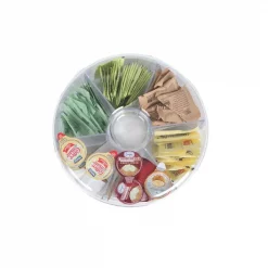 Coupon 🥰 Mind Reader Clear Acrylic Tea Bag Storage And Organizer 6-Compartment Tea Bag Holder With Lid, Round Pantry Organizer For Kitchen ⭐ -Serveware Store Online unnamed file 1081