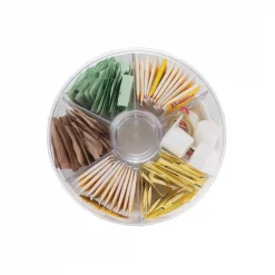 Coupon 🥰 Mind Reader Clear Acrylic Tea Bag Storage And Organizer 6-Compartment Tea Bag Holder With Lid, Round Pantry Organizer For Kitchen ⭐ -Serveware Store Online unnamed file 1083