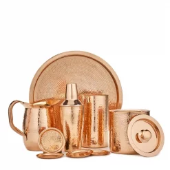 Outlet ❤️ Old Dutch 15 In. Dia Stone 🔨 Hammered Dia Solid Copper Round Tray 🤩 -Serveware Store Online unnamed file 1090