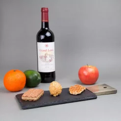 Wholesale 🎁 Creative Home Natural Slate Stone 13 In. X 5 In. X 1/2 In. H Black Cheese Serving Paddle Board With Stainless Steel Copper Trim Handle 🔔 -Serveware Store Online unnamed file 1098