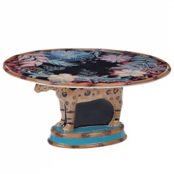 Best Pirce ✨ Certified International Multi-Colored 12.25 In. Exotic Jungle 3-D Cake Stand 🤩