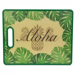 Outlet 🛒 Home Basics Tropical Collection Aloha Plastic Cutting Board 🛒