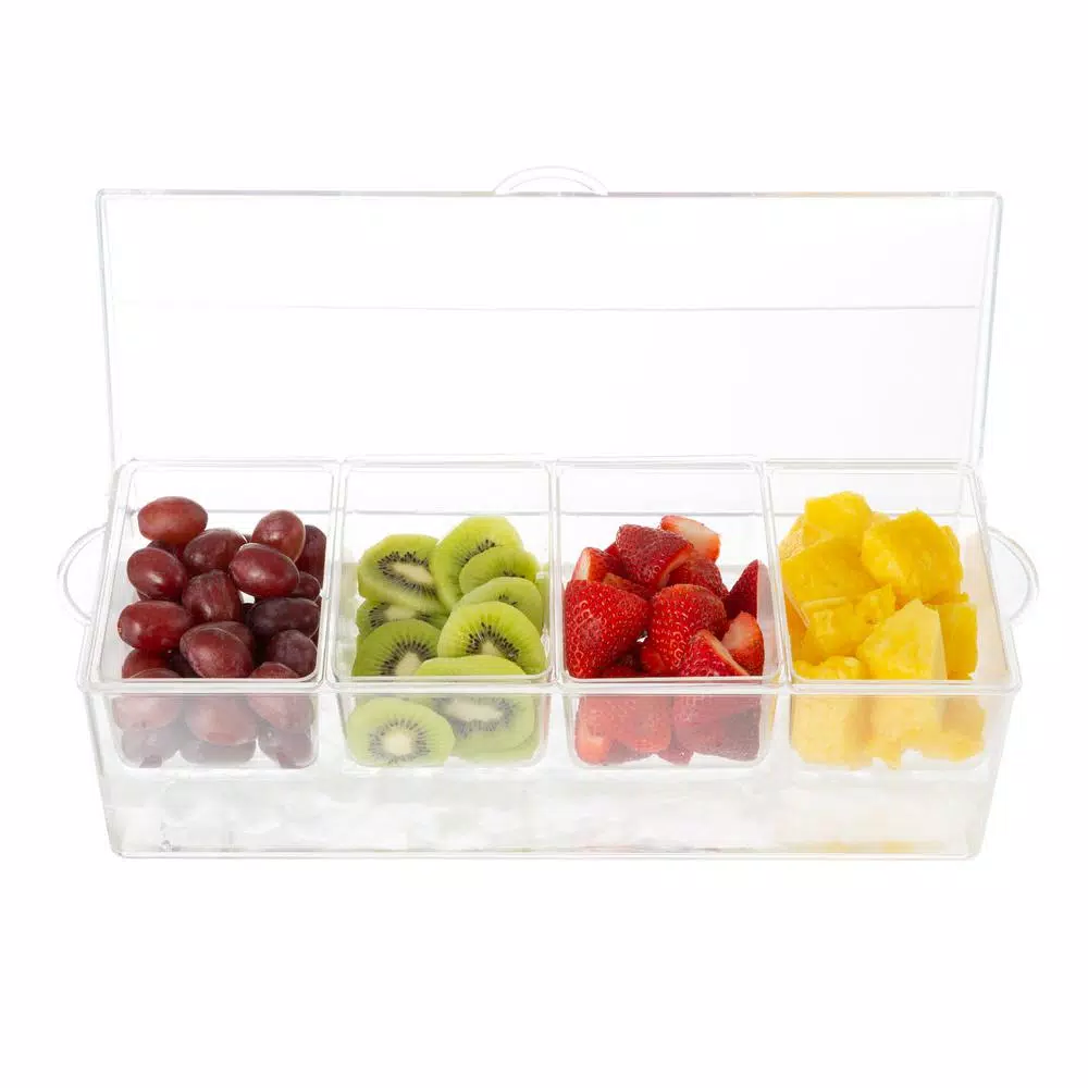 Best Sale ⭐ Classic Cuisine Cold Condiment Tray With Ice Chamber 💯 4 Best Sale ⭐ Classic Cuisine Cold Condiment Tray With Ice Chamber 💯 - Image 2