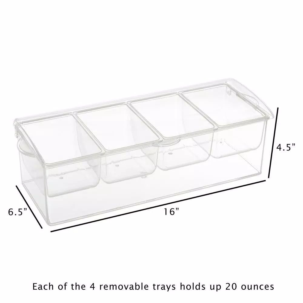 Best Sale ⭐ Classic Cuisine Cold Condiment Tray With Ice Chamber 💯 6 Best Sale ⭐ Classic Cuisine Cold Condiment Tray With Ice Chamber 💯 - Image 4