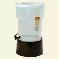 Wholesale ❤️ Carlisle 5 Gal. Polypropylene Round Beverage Dispenser With Base In Translucent Reservoir And Black Base 🎉