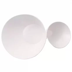 Discount ✔️ Villeroy &amp; Boch Villeroy & Boch New Wave White Porcelain Chip And Dip Bowl 🛒 -Serveware Store Online unnamed file 1131