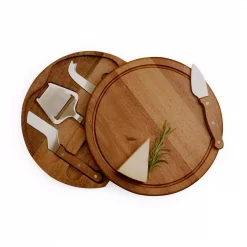 Hot Sale 💯 TOSCANA Acacia Circo Cheese Board And Tools Set ⭐