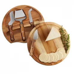 Hot Sale 💯 TOSCANA Acacia Circo Cheese Board And Tools Set ⭐ -Serveware Store Online unnamed file 1139