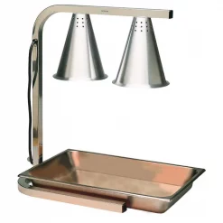 Best Pirce ✔️ Carlisle 2-Bulb Adjustable Heat Lamp With SS Pan And Screen And Flared Shade ❤️