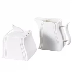 Discount 🛒 MALACASA 4.75-In White Porcelain Creamer Jug Sugar Jar (Set Of 2) 🔥