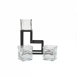 Hot Sale 👍 Mind Reader 24 Oz. 3-Compartment Tiered Black Metal Condiment Server Jar Stand, Garnish Station For Restaurant, Bars, Removable Jars 😍 -Serveware Store Online unnamed file 1162