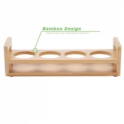 Buy 🧨 Mind Reader 13.25 In. W X 3.75 In. H X 3.88 In. L Brown Beer Serving Tray 4-Slots Glasses Included Rectangular Bamboo Flight Tray 😀 -Serveware Store Online unnamed file 1180