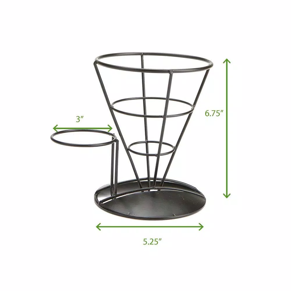 Outlet ๐ Mind Reader 5.25 In. W X 6.75 In. H X 5.25 In. D Cone Shaped Silver Fry Cone Holder (Set Of 3) ๐ 9 Outlet ๐ Mind Reader 5.25 In. W X 6.75 In. H X 5.25 In. D Cone Shaped Silver Fry Cone Holder (Set Of 3) ๐ - Image 7