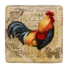 Cheapest 🔔 Certified International Gilded Rooster Multi-Colored 12.5 In. Ceramic Square Platter 😉