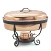 Brand new 👏 Old Dutch 16 In. X 14 In. X 13 In. 6 Qt. 🔨 Hammered Copper Chafing Dish ⭐