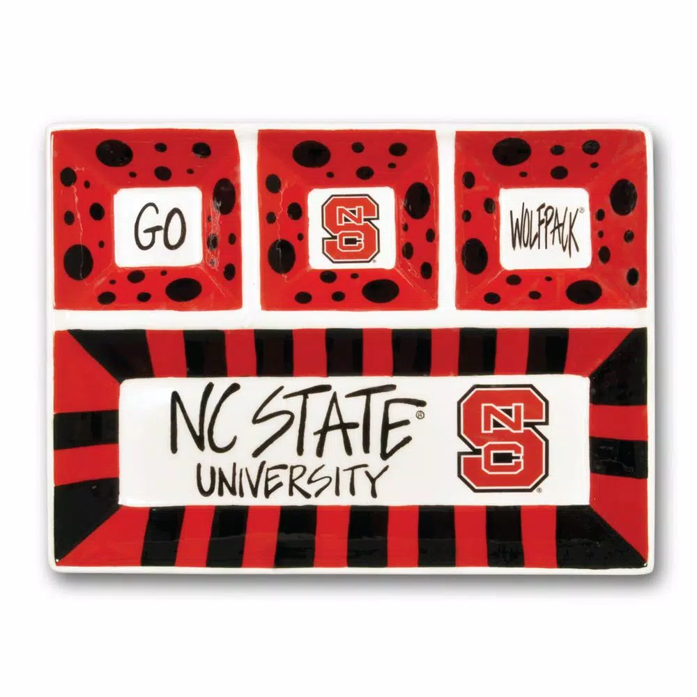 Cheapest 💯 Magnolia Lane NC State Ceramic 4 Section Tailgating Serving Platter 🛒 3 Cheapest 💯 Magnolia Lane NC State Ceramic 4 Section Tailgating Serving Platter 🛒