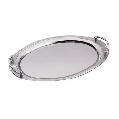 Brand new ❤️ Elegance 22 In. X 13 In. Oval 18/10 Stainless Steel Tray With Handles 👏
