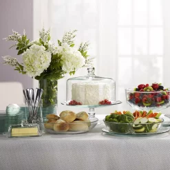 Cheapest 😉 Libbey Selene 2-piece Clear Glass Cake Stand With Dome 😀 -Serveware Store Online unnamed file 1277