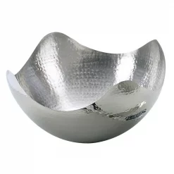 Cheap 🥰 Elegance 10 In. 🔨 Hammered Stainless Steel Wave Bowl 👍