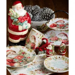 Best deal 💯 Certified International 🔔 Christmas Story Multicolored Earthenware 9 In. 2-Tier Server ✨ -Serveware Store Online unnamed file 1308
