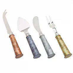 Best deal 😍 Godinger Galvn Multi-Color Cheese Set (Set Of 4) 💯