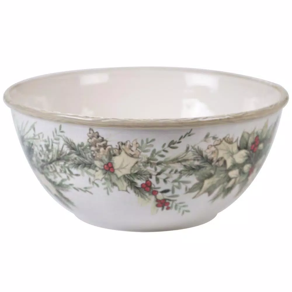 Outlet π Certified International Holly And Ivy Multi-Colored 11 In. Earthenware Deep Bowl π 3 Outlet π Certified International Holly And Ivy Multi-Colored 11 In. Earthenware Deep Bowl π