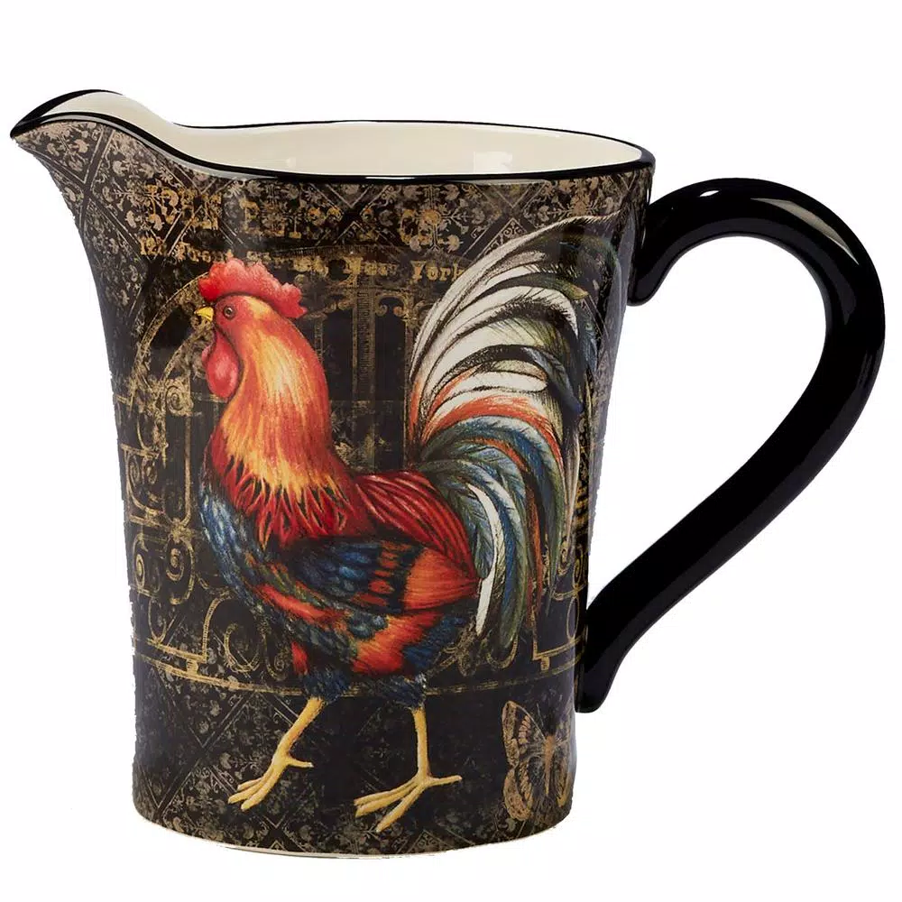 Cheapest π€© Certified International Gilded Rooster 112 Oz. Multi-Colored Pitcher π€© 3 Cheapest π€© Certified International Gilded Rooster 112 Oz. Multi-Colored Pitcher π€©