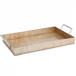 Wholesale 😀 Mind Reader Cooper Plated Galvanized Serving Tray With Handles Rectangular Tray, Brown ⭐ -Serveware Store Online unnamed file 1325