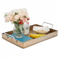 Wholesale 😀 Mind Reader Cooper Plated Galvanized Serving Tray With Handles Rectangular Tray, Brown ⭐ -Serveware Store Online unnamed file 1328