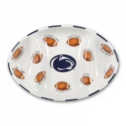 Cheapest 😀 Magnolia Lane Penn State Ceramic Football Tailgating Platter 🧨