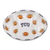 New 🎁 Magnolia Lane TCU Ceramic Football Tailgating Platter 🌟 -Serveware Store Online unnamed file 1339