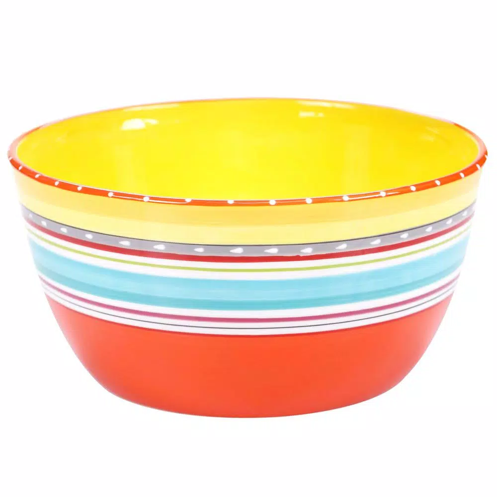 Budget ✨ Certified International Mariachi 10.75 In. X 5.5 In. Multi-Colored Large Serving Bowl ⭐ 3 Budget ✨ Certified International Mariachi 10.75 In. X 5.5 In. Multi-Colored Large Serving Bowl ⭐