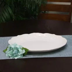 Top 10 ✨ Gibson Home Royal Abbey White Durastone Oval Embossed Platter ✔️ -Serveware Store Online unnamed file 1410