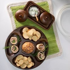 New ❤️ BergHOFF Acacia 13 In. X 13 In. Brown Wooden Tray 🌟 -Serveware Store Online unnamed file 1439