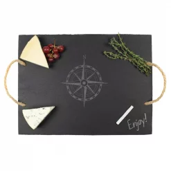 Flash Sale 🔔 Cathy's Concepts Cathy’s Concepts Compass Slate Serving Tray 😉 -Serveware Store Online unnamed file 148