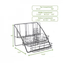 Best reviews of 🌟 Mind Reader Black Coffee Condiment Organizer, Caddy Organizer, Cup Holder, Lid Organizer, Kitchen And Breakroom Storage Organizer 🧨 -Serveware Store Online unnamed file 1492