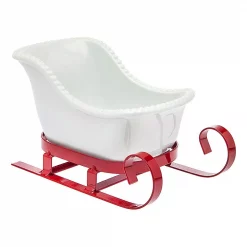 Deals โจ Godinger White Metal Santa Sleigh ๐ฌ Candy Dish ๐