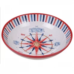 Brand new ❤️ Certified International Nautical Life Multi-Colored 13 In. Serving/Pasta Bowl 🔔