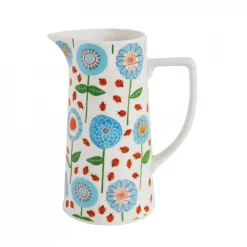 Outlet 🎉 3R Studios 64 Oz. Blue Floral Pitcher 😍