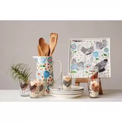 Outlet 🎉 3R Studios 64 Oz. Blue Floral Pitcher 😍 -Serveware Store Online unnamed file 191
