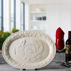Best Sale 🥰 Ovente 13.4 In. White Turkey Ceramic Serving Platter ✔️ -Serveware Store Online unnamed file 267